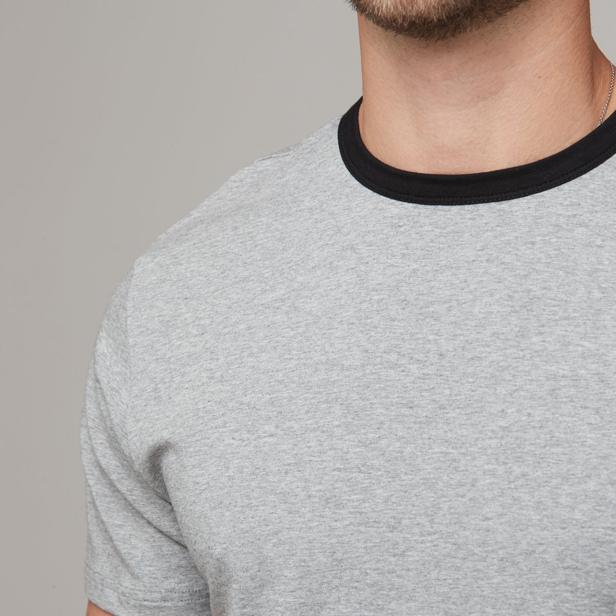 Wyatt Tee Grey Marle/Black