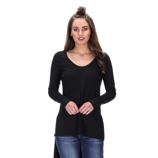 Long Sleeve Top Black