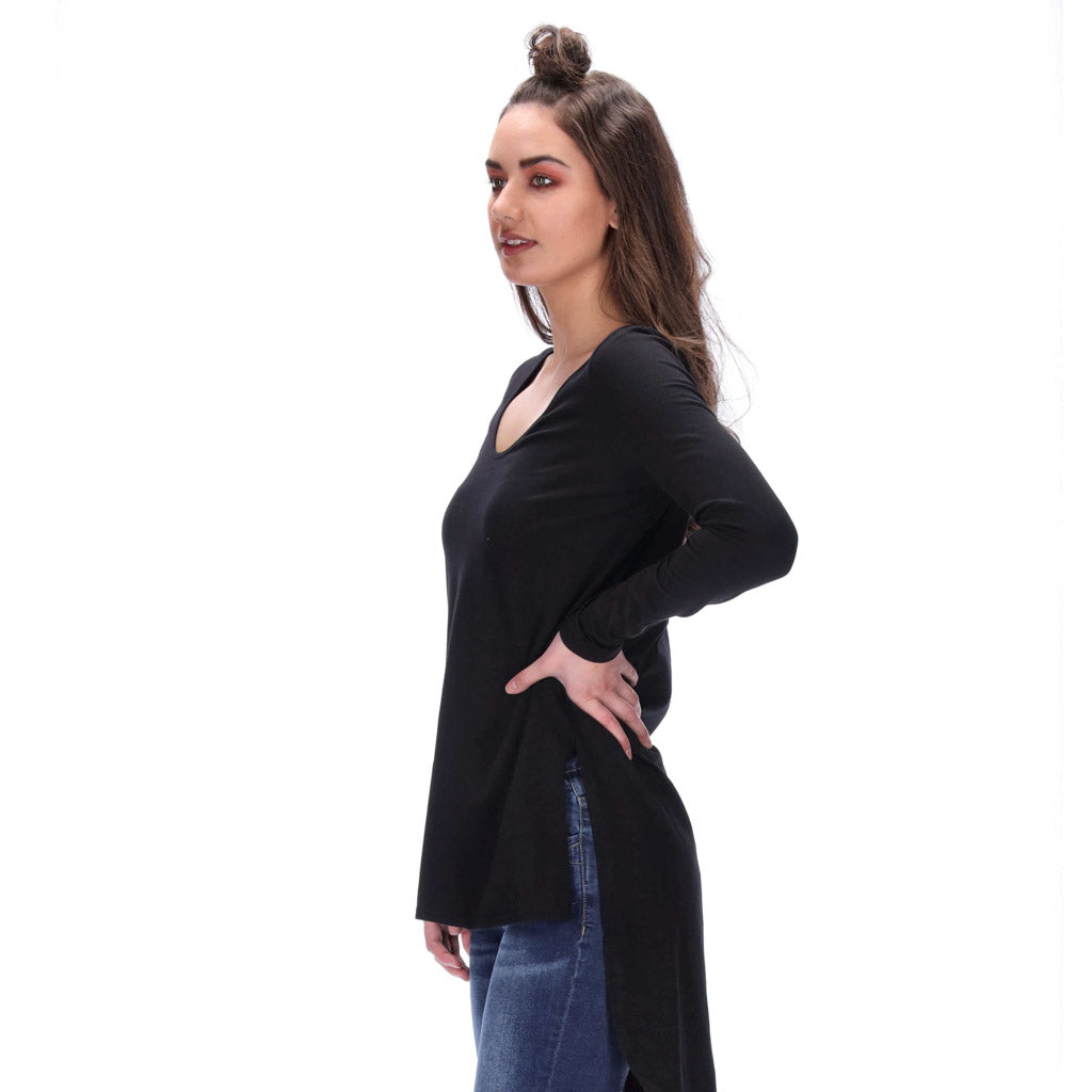 Long Sleeve Top Black