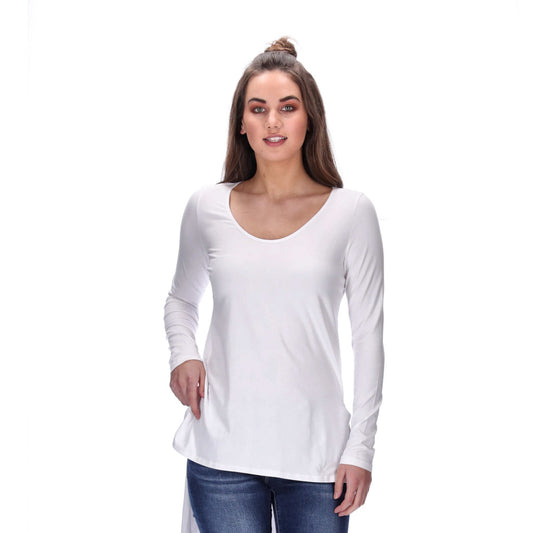 Long Sleeve Top White