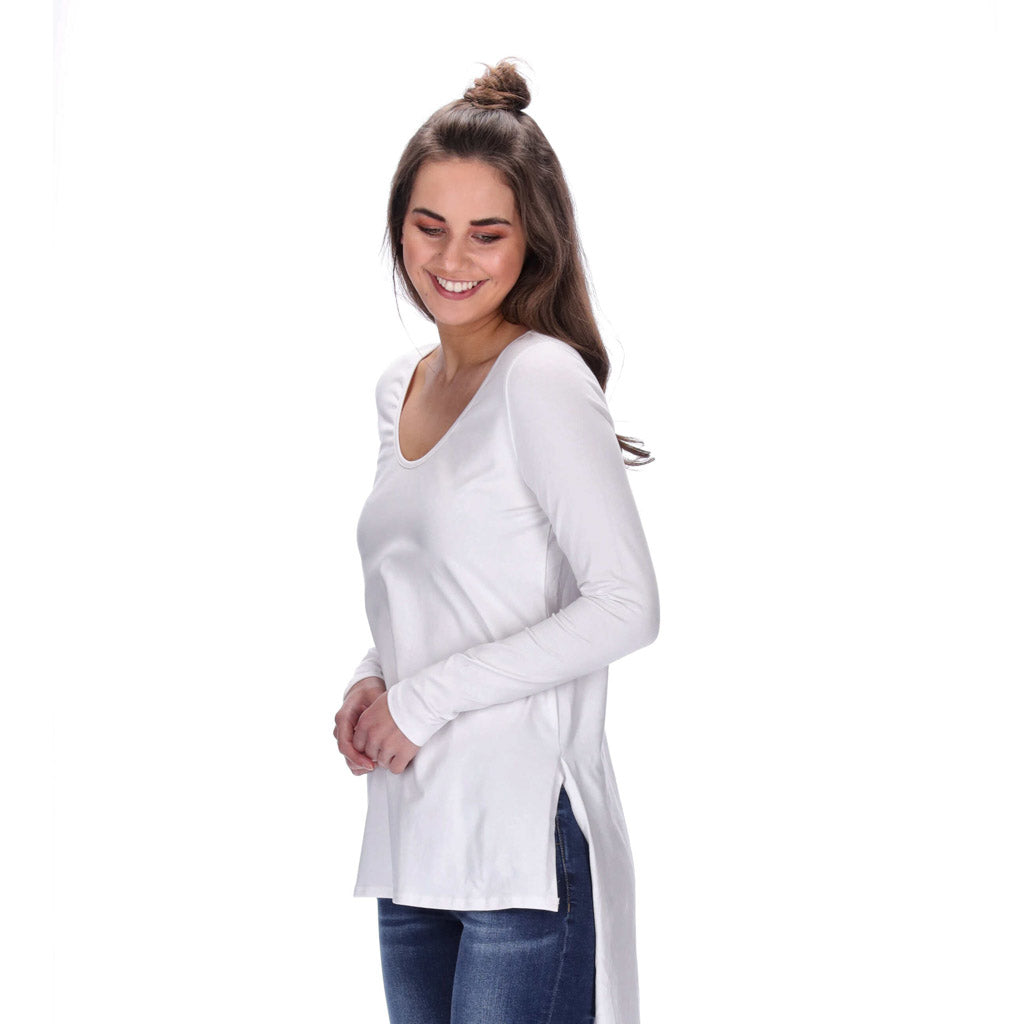 Long Sleeve Top White