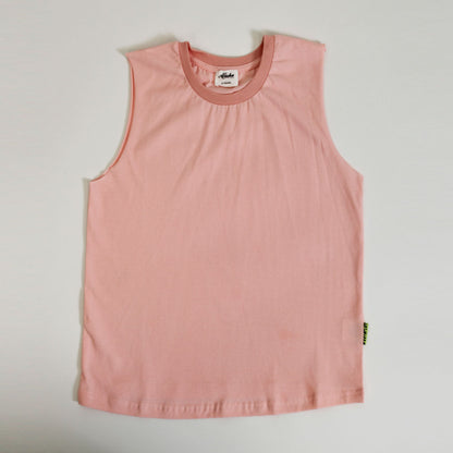 kids basic singlet pink