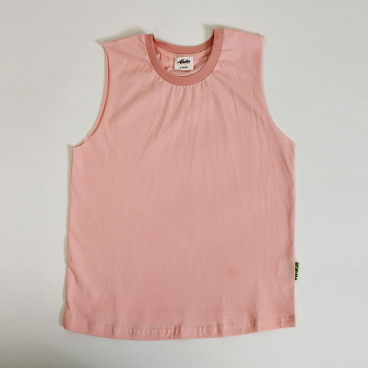 kids basic singlet pink