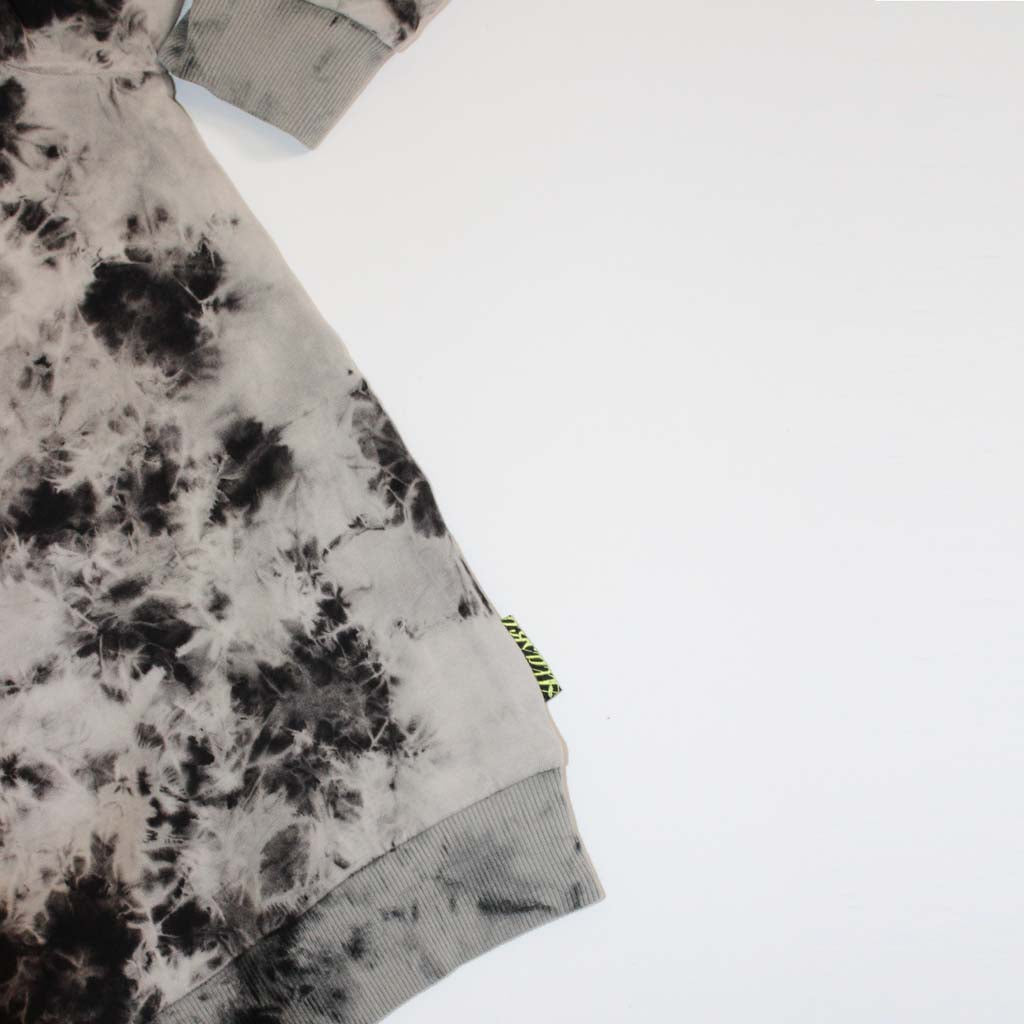 Zander Acid Wash Sweater Black/Grey