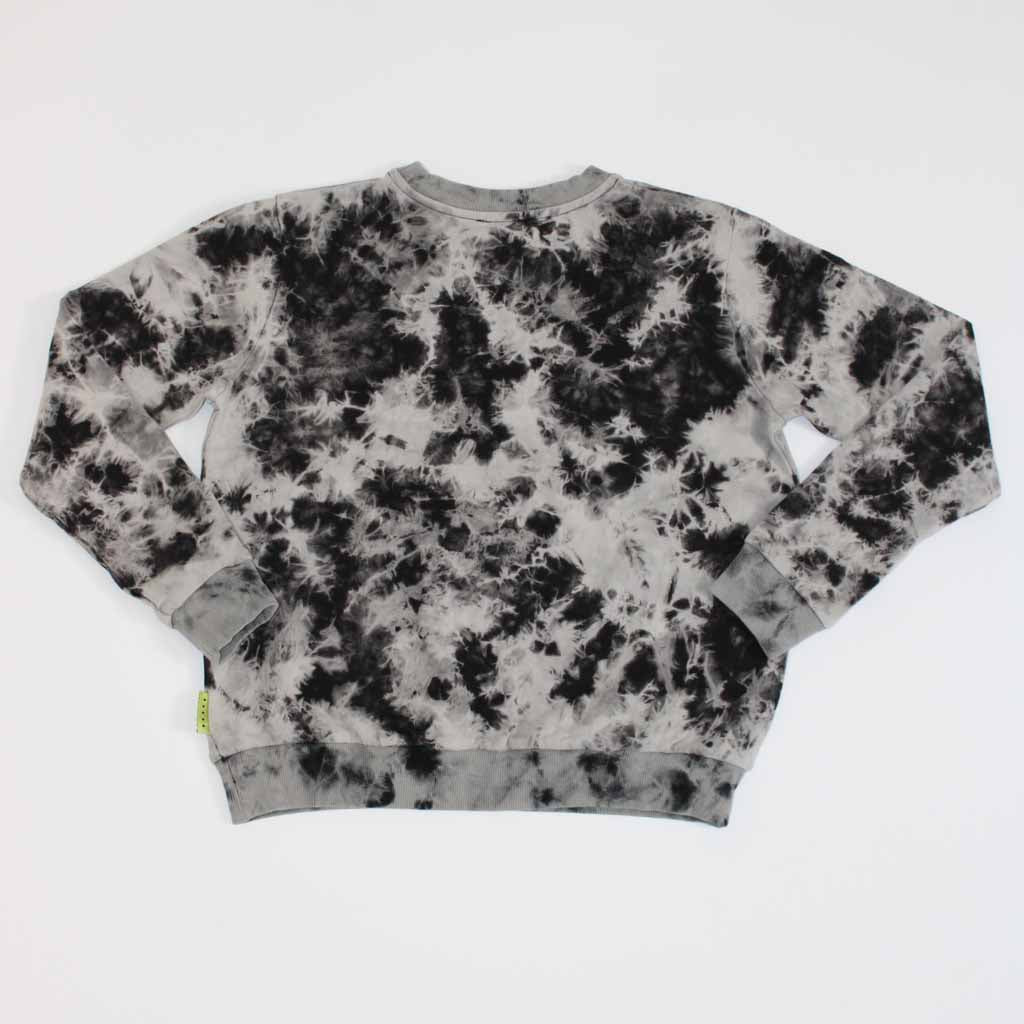 Zander Acid Wash Sweater Black/Grey