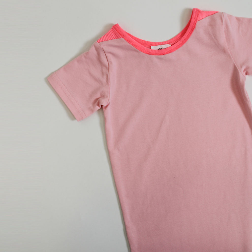 Jamie Romper Pink/Fluro Pink