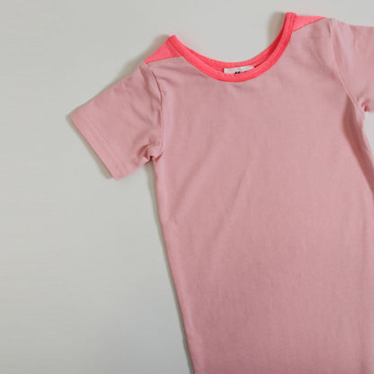 Jamie Romper Pink/Fluro Pink
