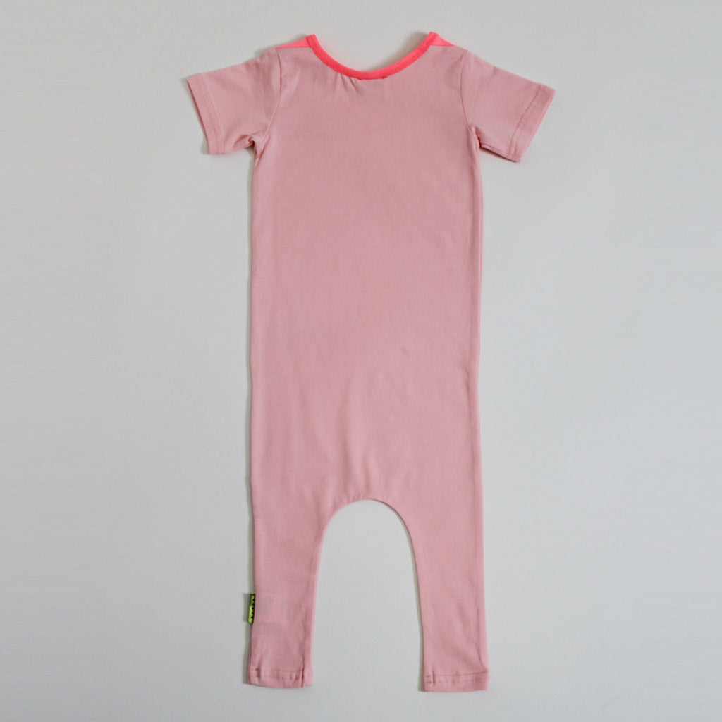 Jamie Romper Pink/Fluro Pink