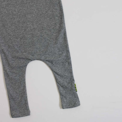 Jamie Romper Grey Marle/Fluro Yellow