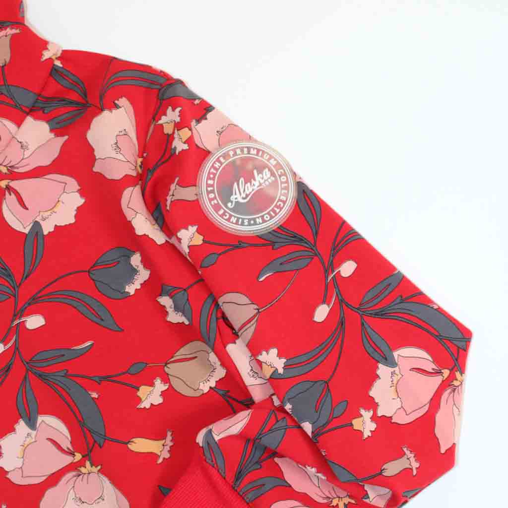 Storm Hoodie Red Floral