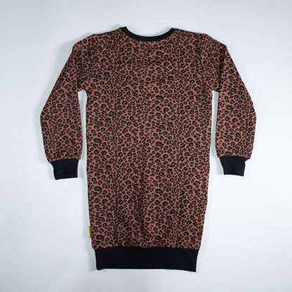 Harper Dress Rust Leopard