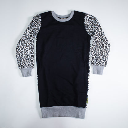 kids sweater dress leopard