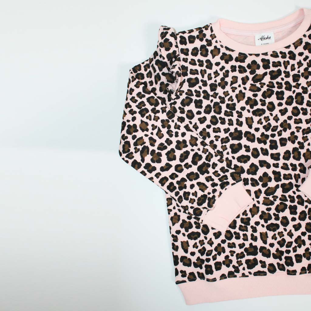 Willow Sweater Pink Leopard