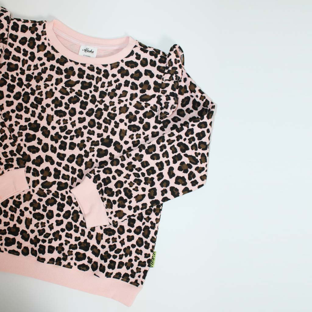 Willow Sweater Pink Leopard