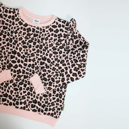 Willow Sweater Pink Leopard