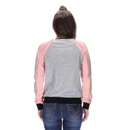 womens grey crew neck sweater