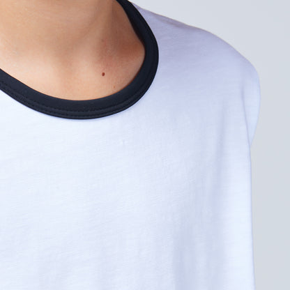 Riley Tee White/Black