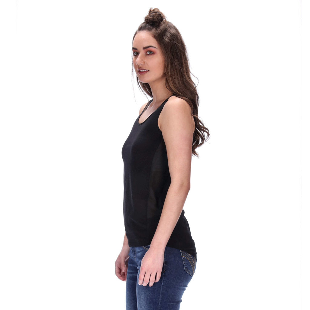 womens black singlet nz