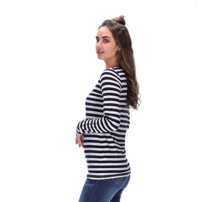 Atlanta Striped Long Sleeve Top