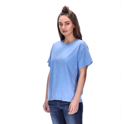 Avril Tee Acid Wash Blue