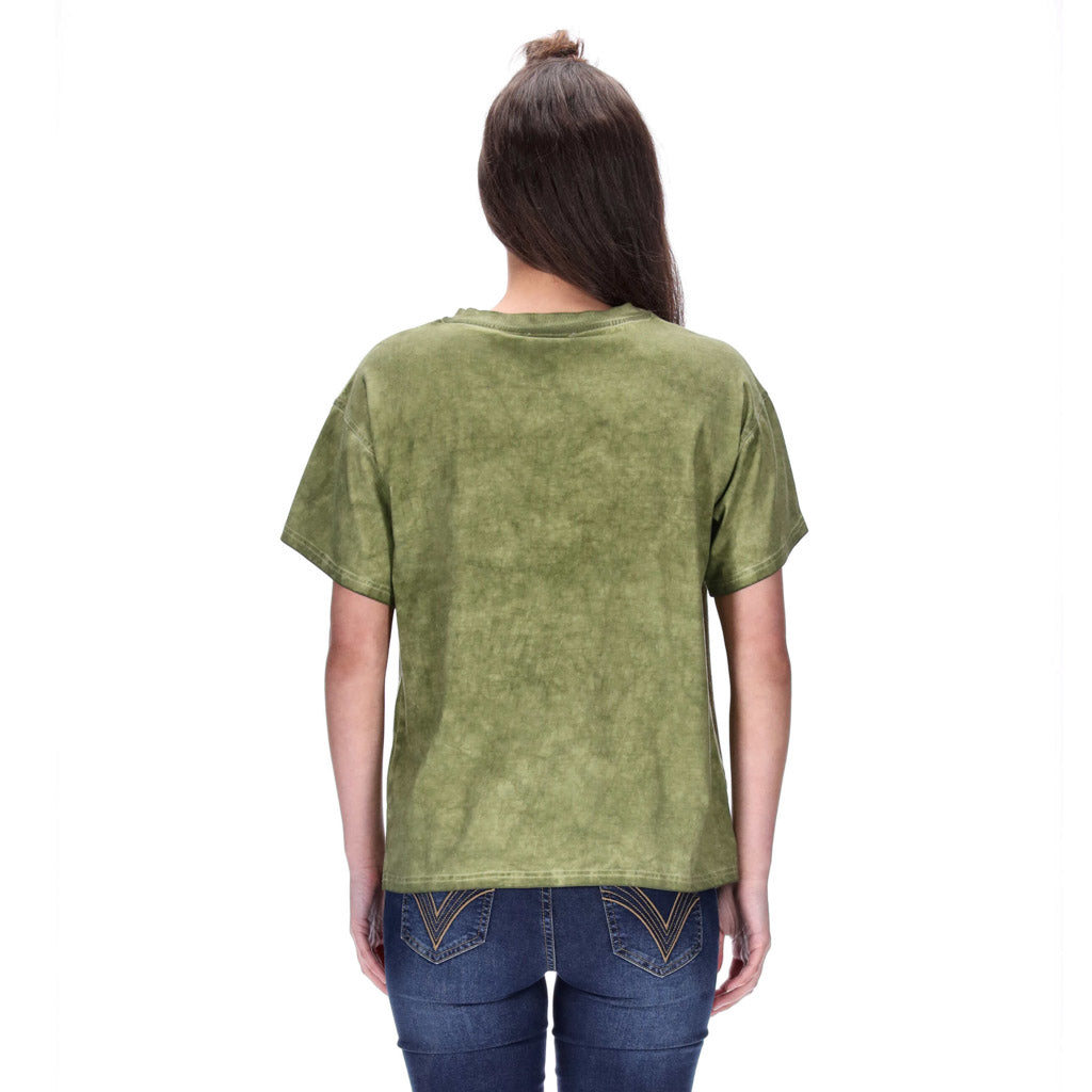 Avril Tee Acid Wash Khaki