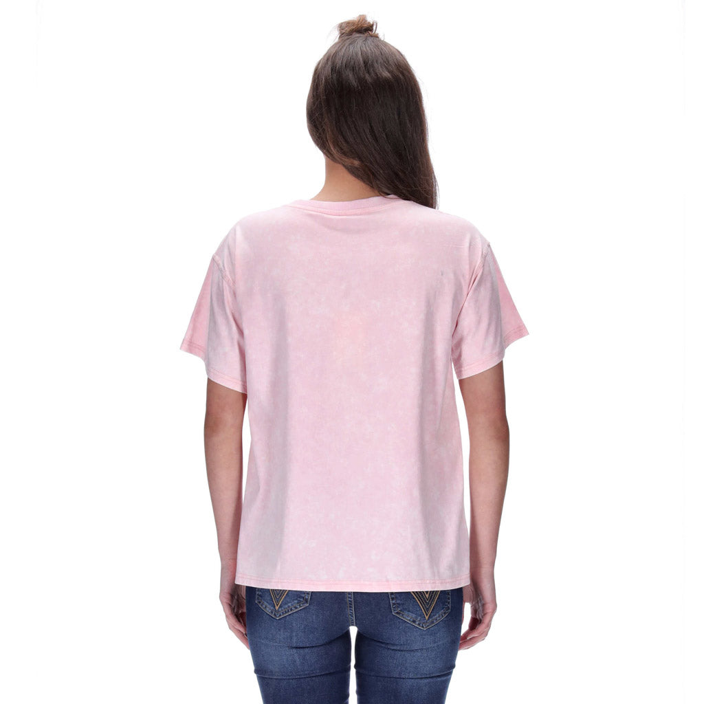 Avril Tee Acid Wash Pink