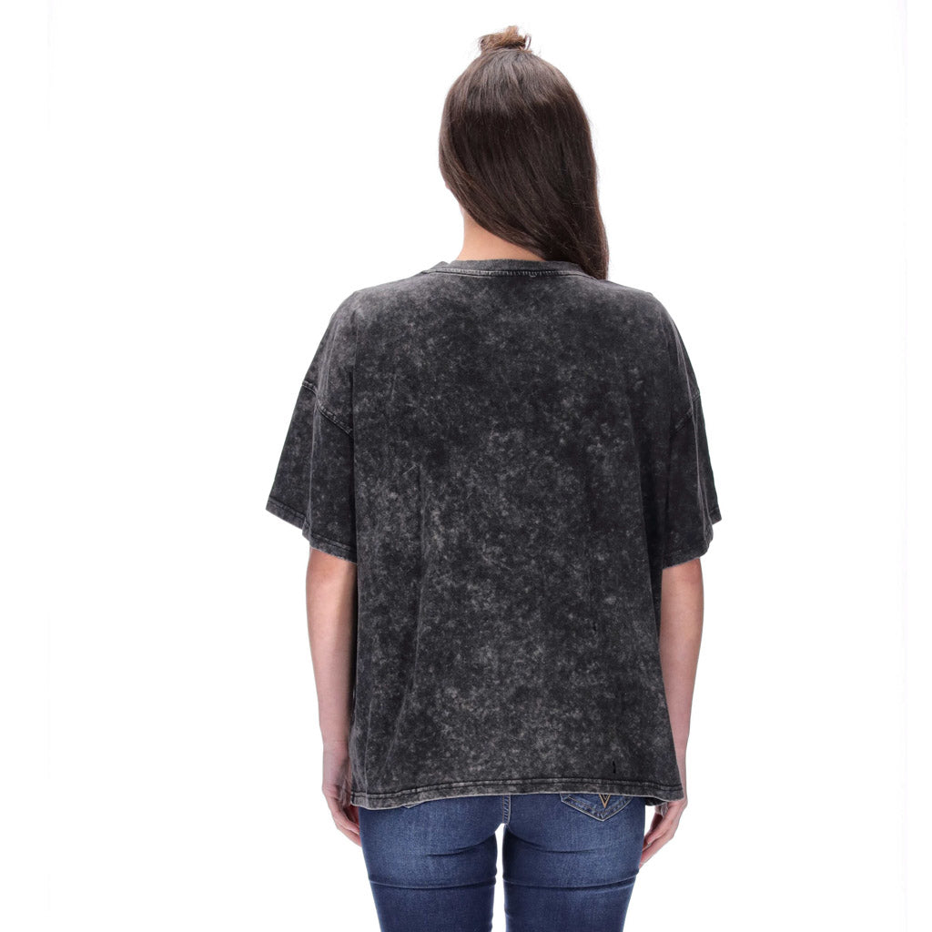 Avril Tee Acid Wash Black