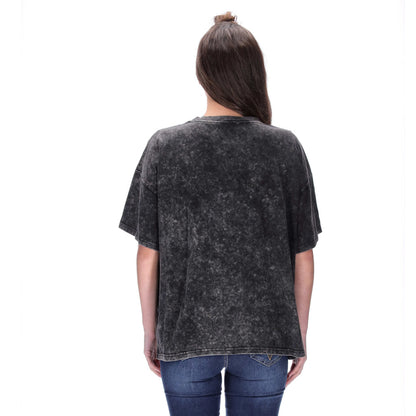 Avril Tee Acid Wash Black