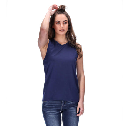 womens basic navy singlet
