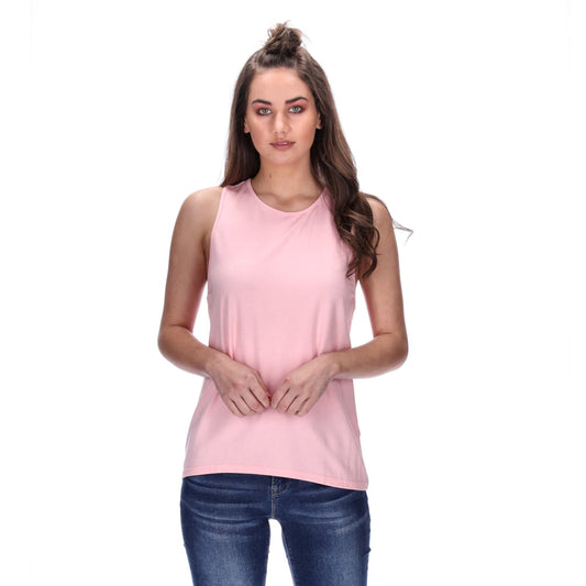 womens basic pink singlet