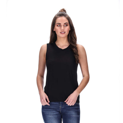 womens black singlet