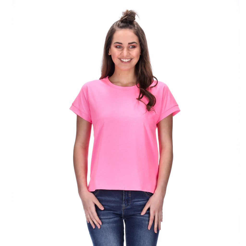 candy pink womens tee
