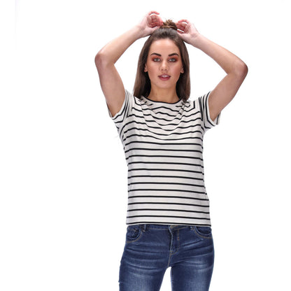 womens striped tee
