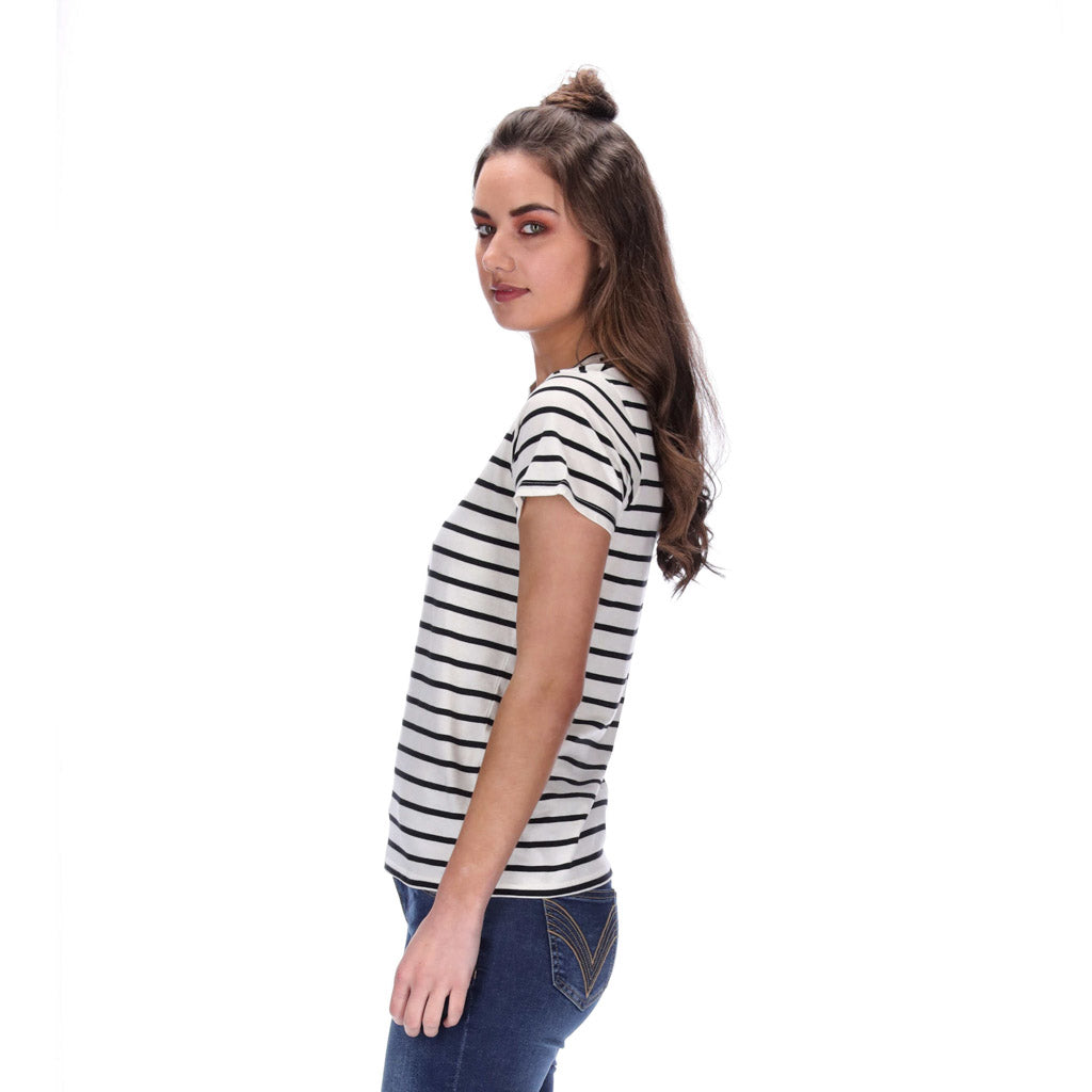 Cara Tee Natural/Black