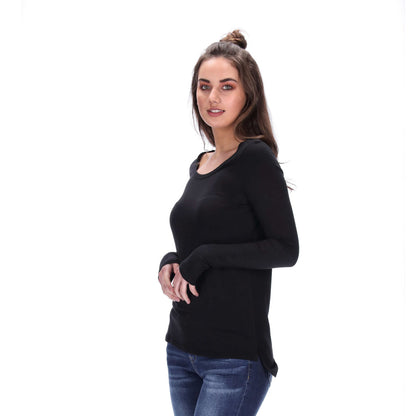 Carter Long Sleeve Top Black