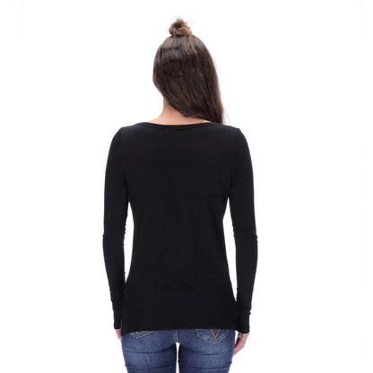Carter Long Sleeve Top Black