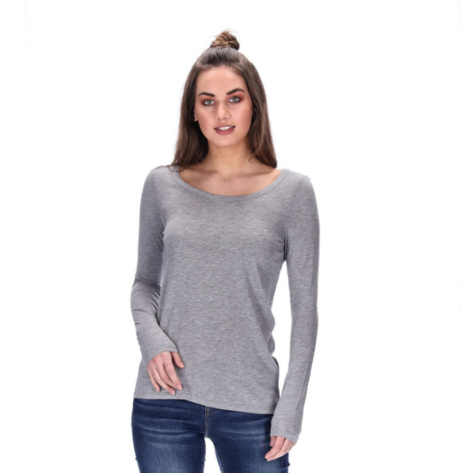womens grey top