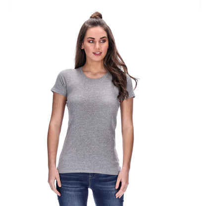 grey marle fitted tee