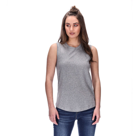 womens grey marle tank
