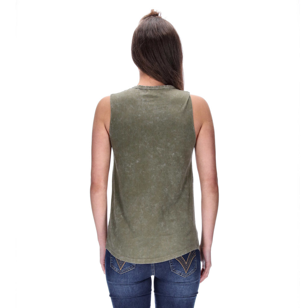 Chicago Singlet Distressed Khaki