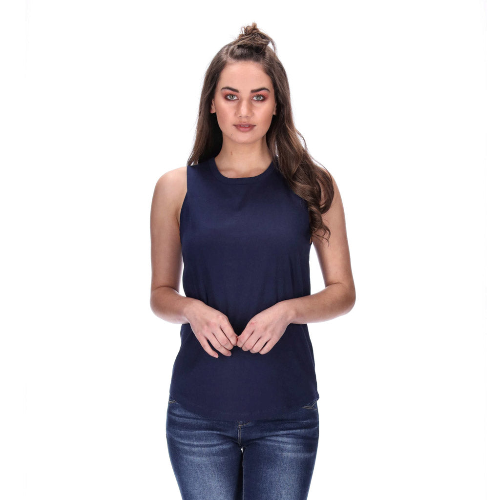 womens navy tank