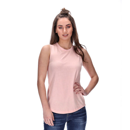 womens distressed pink tank
