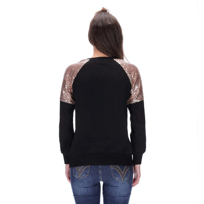 Courtney Sweater Black/Rosegold