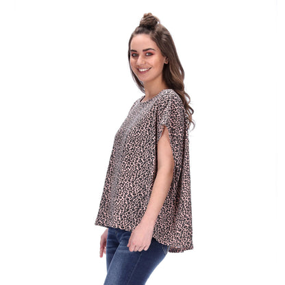 Cruz Tee Pink Leopard