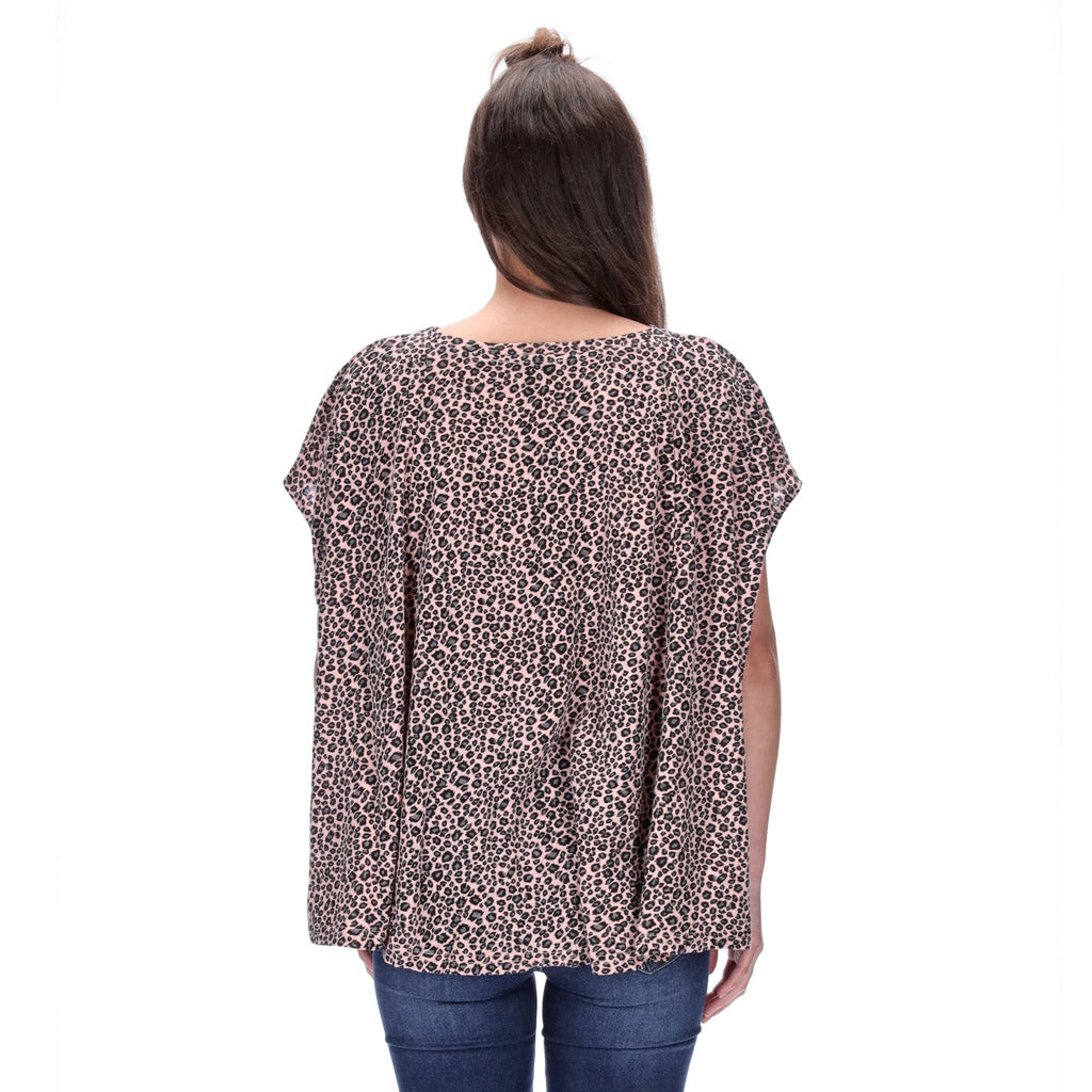 Cruz Tee Pink Leopard