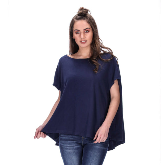 one size navy tee
