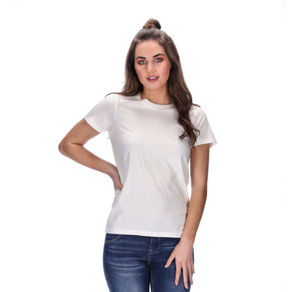 womens basic natural beige tee