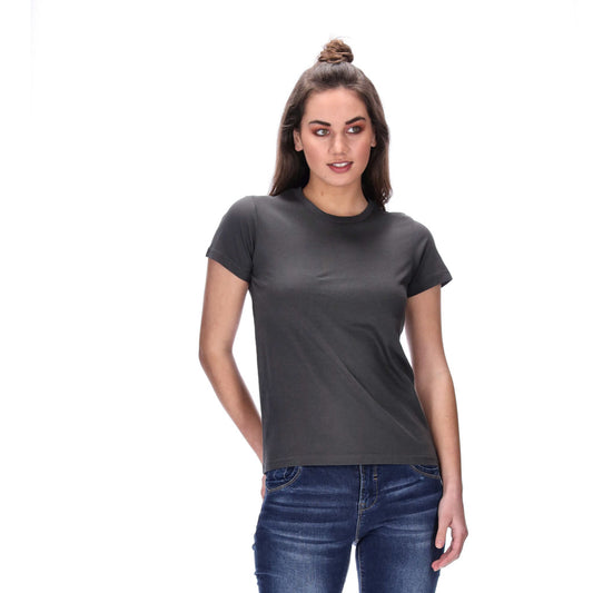 womens basic charocal tee