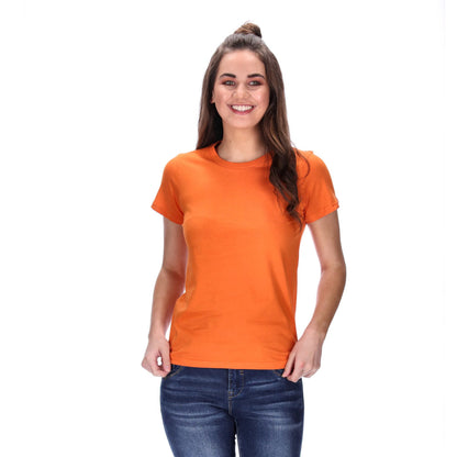 womens basic orange tee