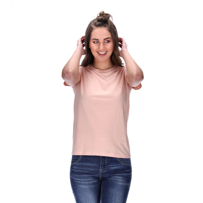 womens basic pale pink tee